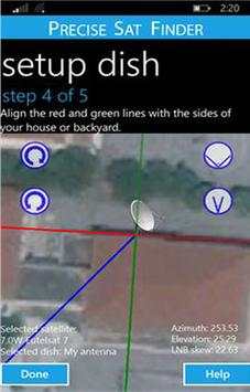 Precise Sat finder screenshot 3