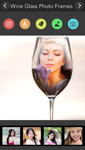 Wine Glass Photo Frame screenshot 3