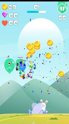balloon pop game latest new game 2021 :bunny fight screenshot 2