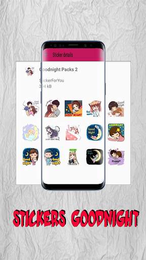 StickerApps: Good Night Sticker 3 تصوير الشاشة