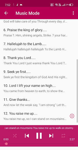 English Christian Karaoke with Lyrics 3 تصوير الشاشة