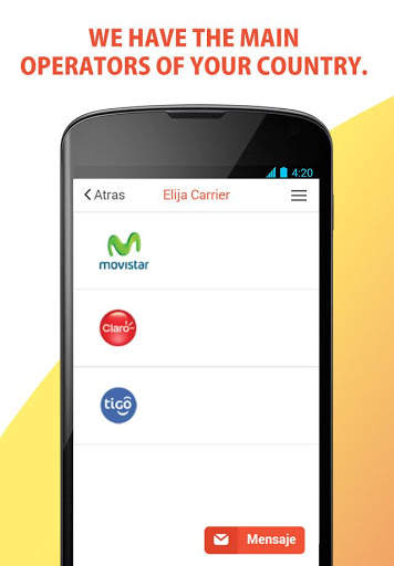 Recharge Telcel, Movistar and any Prepaid Cell screenshot 2