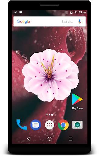 Flower Clock Live Wallpaper screenshot 3