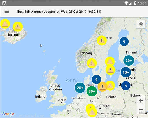 Alarms Extreme Weather EU скриншот 5