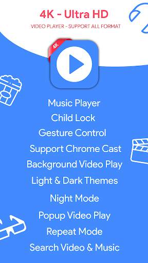 4K Video Player - All Format - Support Chromecast screenshot 1