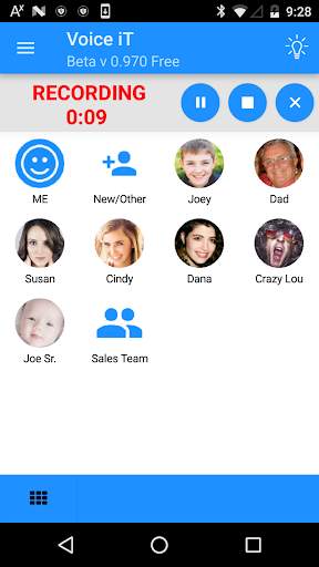 Voice iT - Voice Messenger/Voice Memo Recorder screenshot 1