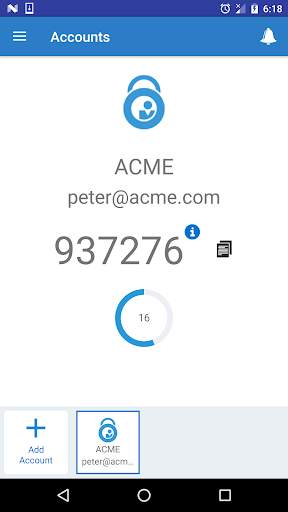 Oracle Mobile Authenticator screenshot 1