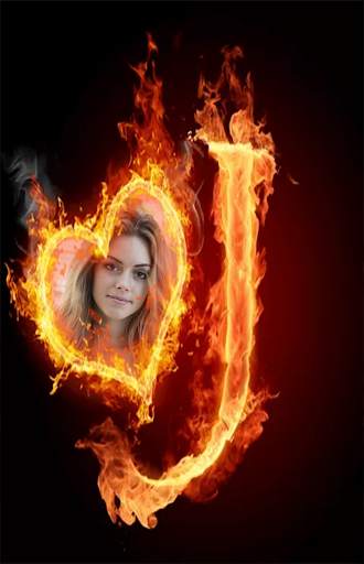 Fire Text Photo Frames 4 تصوير الشاشة