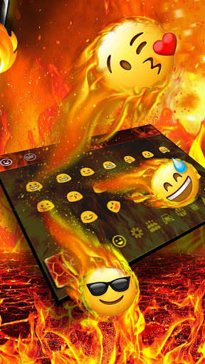 3D Flaming Fire Keyboard Theme screenshot 3