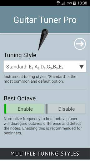 Guitar Tuner Pro screenshot 3