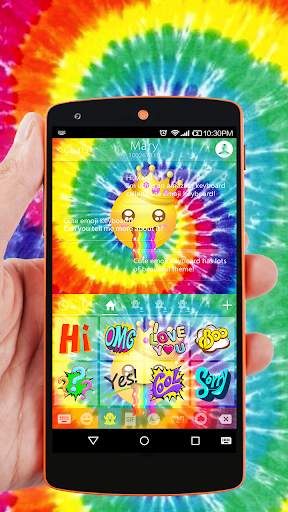 Fantasy Color Emoji Theme for Emoji Keyboard स्क्रीनशॉट 3