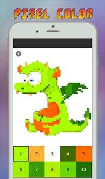 Unicorn Coloring Book, Color By Number - Pixel Art screenshot 2