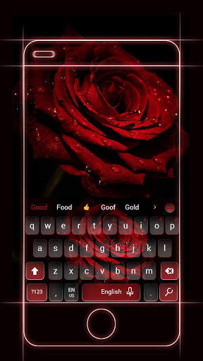 Black Rose keyboard theme screenshot 1