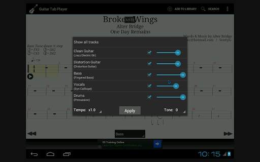 Guitar Tab Player 2 تصوير الشاشة