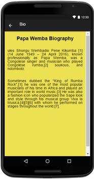 Papa Wemba Music&Lyrics screenshot 2
