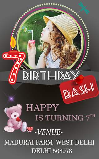 birthday invitation card maker HD 2020 screenshot 2