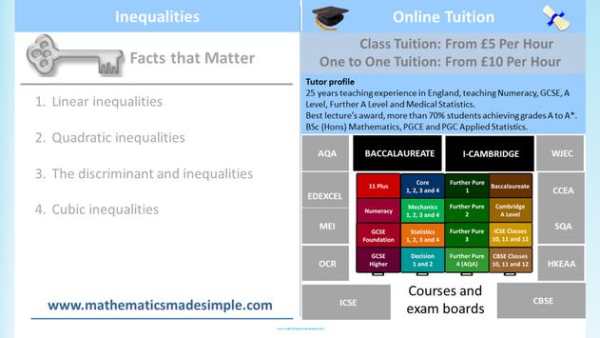 Maths C1 Algebra Inequalities 4 تصوير الشاشة