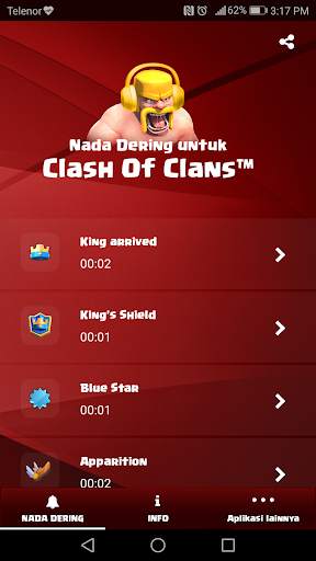 Nada Dering untuk Clash of Clans™ screenshot 1