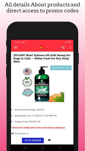 Coupons For Amazon / Promo Codes Deals Save Money स्क्रीनशॉट 2