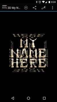 3D My Name Steampunk Fonts LWP screenshot 2