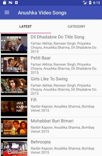Anushka Sharma Video Songs Lyrics screenshot 1