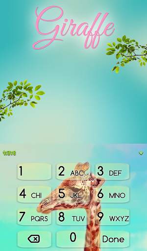 Giraffe Animated Keyboard   Li screenshot 5