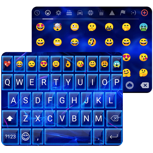 Neon Smoke Emoji Gif Keyboard Wallpaper icon
