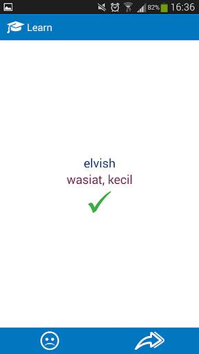 Indonesian-English dictionary screenshot 5