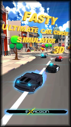 Fasty - Ultimate Car Chase Simulator 3D - Free स्क्रीनशॉट 1