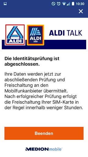 ALDI TALK Registration screenshot 3