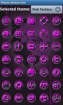 PINK TECH GO Launcher EX screenshot 3