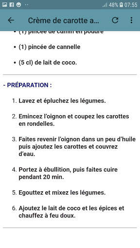 Recettes Pour Bébé Offline screenshot 6