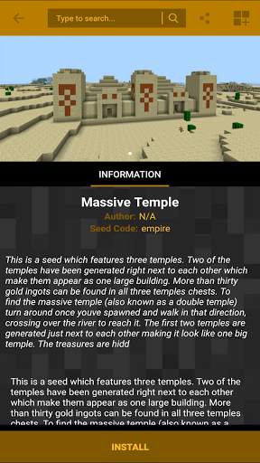 Seeds for Minecraft PE screenshot 2
