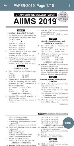 CHEMISTRY - AIIMS PAST YEAR PAPER SOLUTION screenshot 4