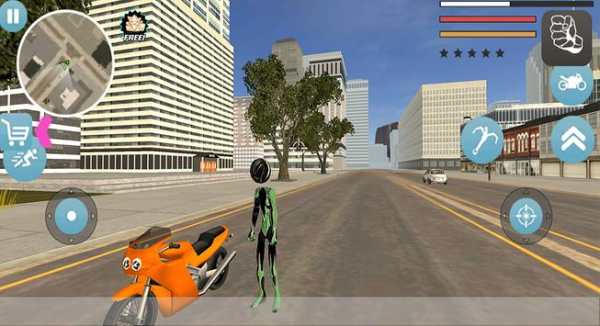 panther Stickman Black Rope Hero Gangstar Crime screenshot 3