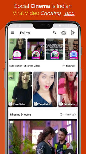 Social Cinema : Indian Social Cinema Video app screenshot 2