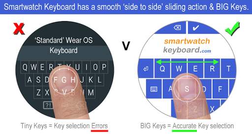 Smartwatch Keyboard for WEAR OS Smartwatches. screenshot 2