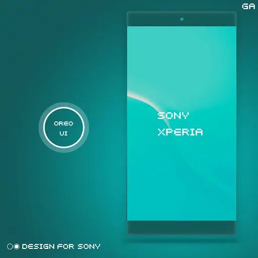 XPERIA ON™ | O Cyan Theme 🎨Design For SONY screenshot 1