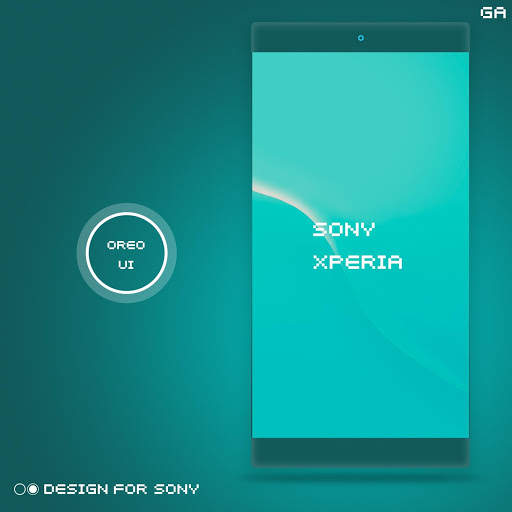 XPERIA ON™ | O Cyan Theme 🎨Design For SONY screenshot 1