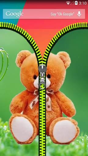Teddy Bear Zipper Lock screenshot 2