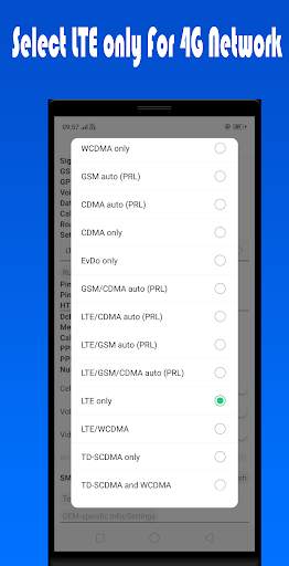 4G LTE Only Network Mode Dual screenshot 4