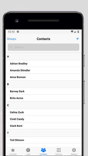 Dialer IOS12 style screenshot 2
