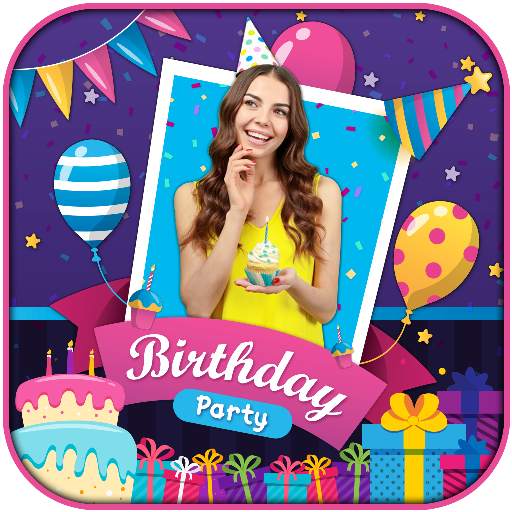 Birthday Photo Frame- Birthday Cake Song With Name 1.3