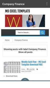 Excel Templates screenshot 2