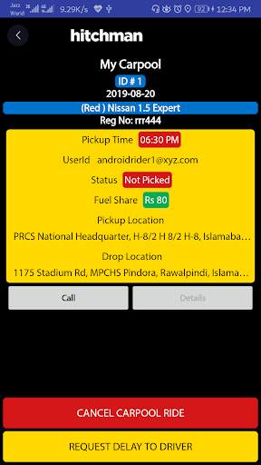 Hitchman - Office Carpool App screenshot 7