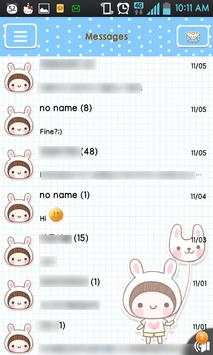 BeBe Rabbit SMS Theme screenshot 3