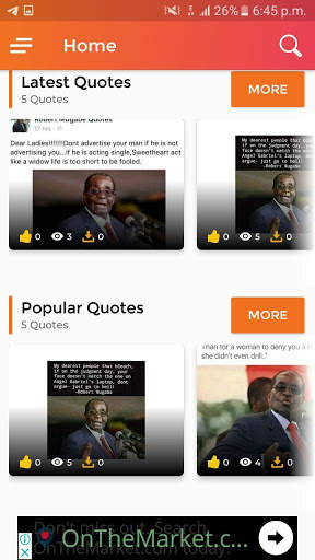 Mugabe Funny Quotes स्क्रीनशॉट 3