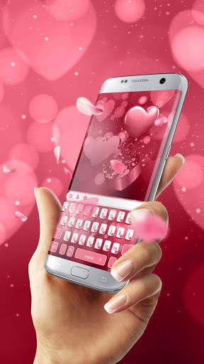 Red Love Rose Valentine Day Keyboard screenshot 1