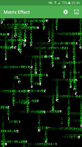 Matrix Effect Live Wallpaper screenshot 1