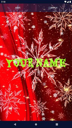 Winter Snow Stars Wallpaper screenshot 2